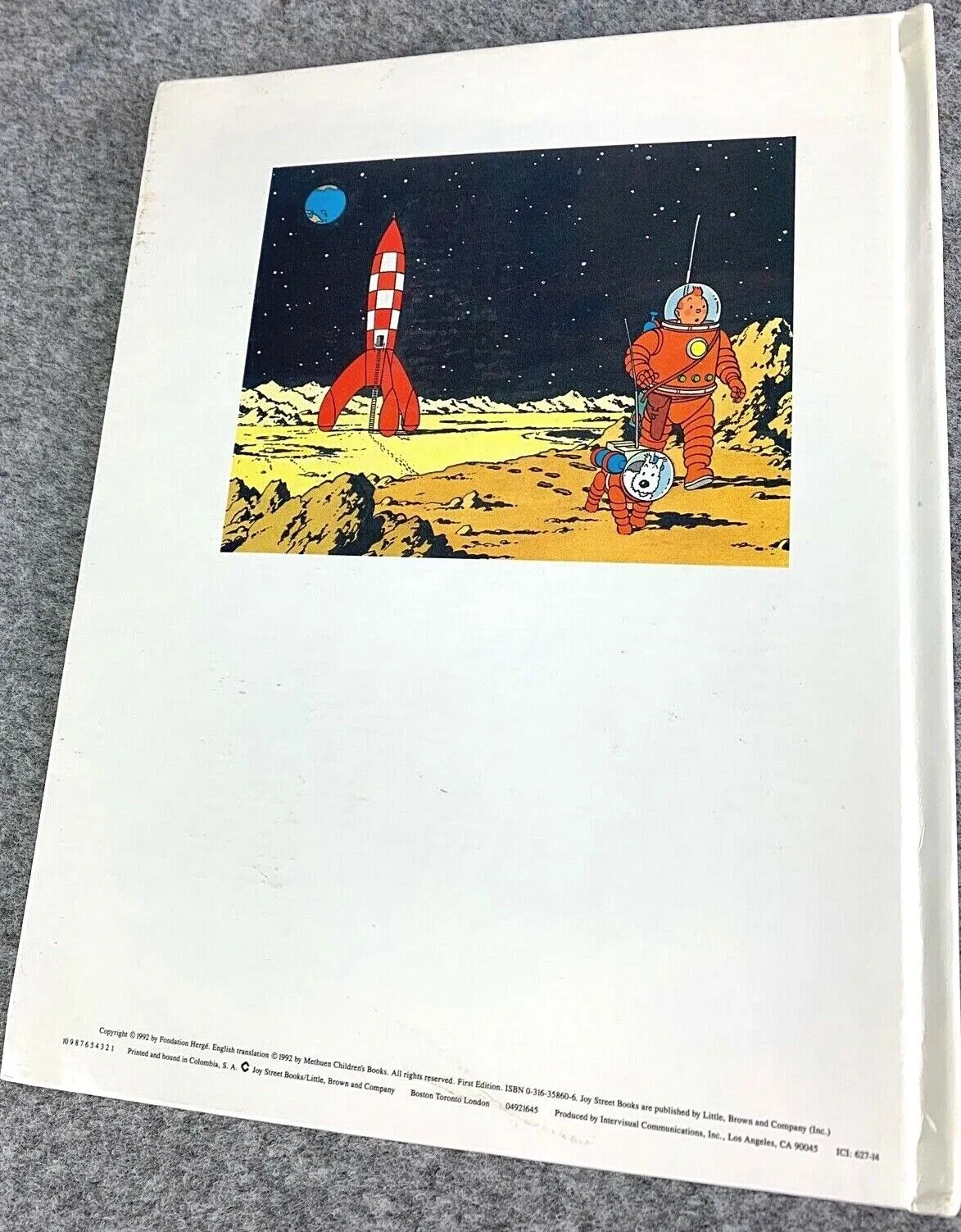 EXPLORERS ON THE MOON POP UP BOOK Joy Street 1992 1st Edition Hardback Rare Tintin EO