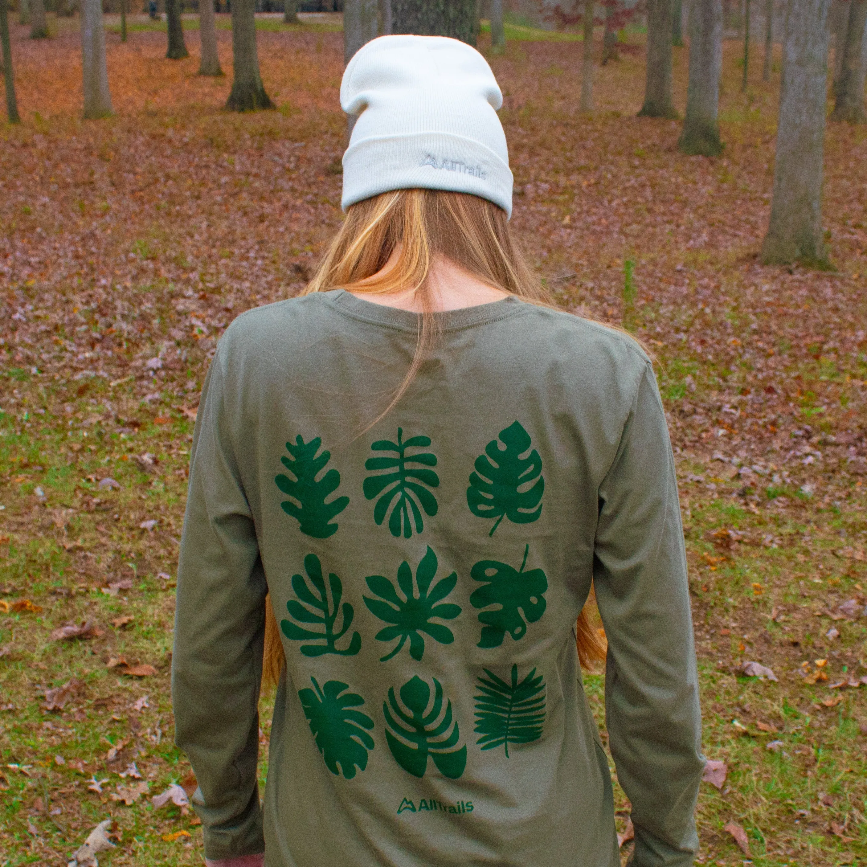 Foliage Long Sleeve Tee - Heather Pine