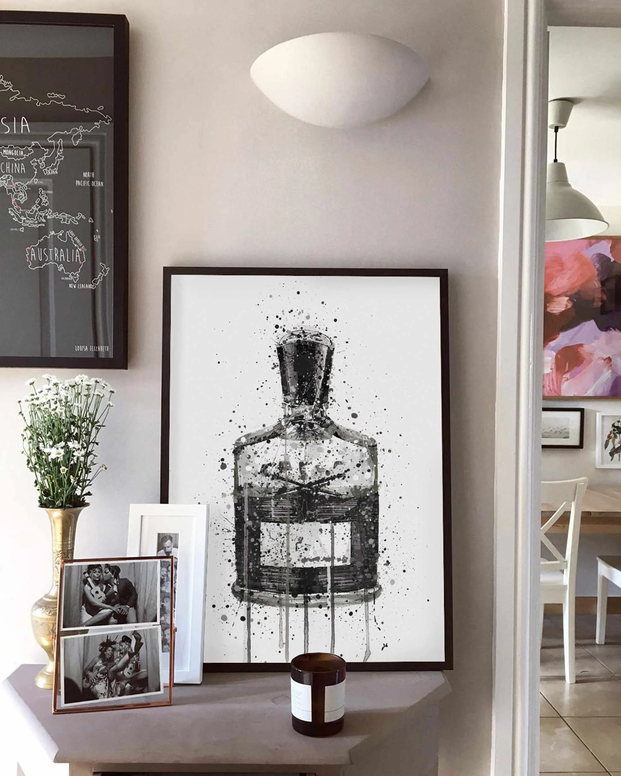 Fragrance Bottle Wall Art Print 'Granite'