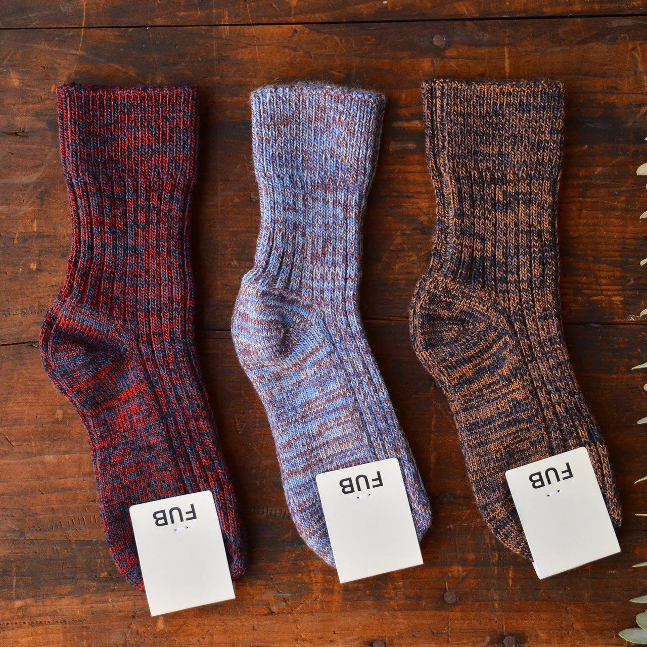 FUB Merino Wool Socks - Thick Melange Knit (Kids)