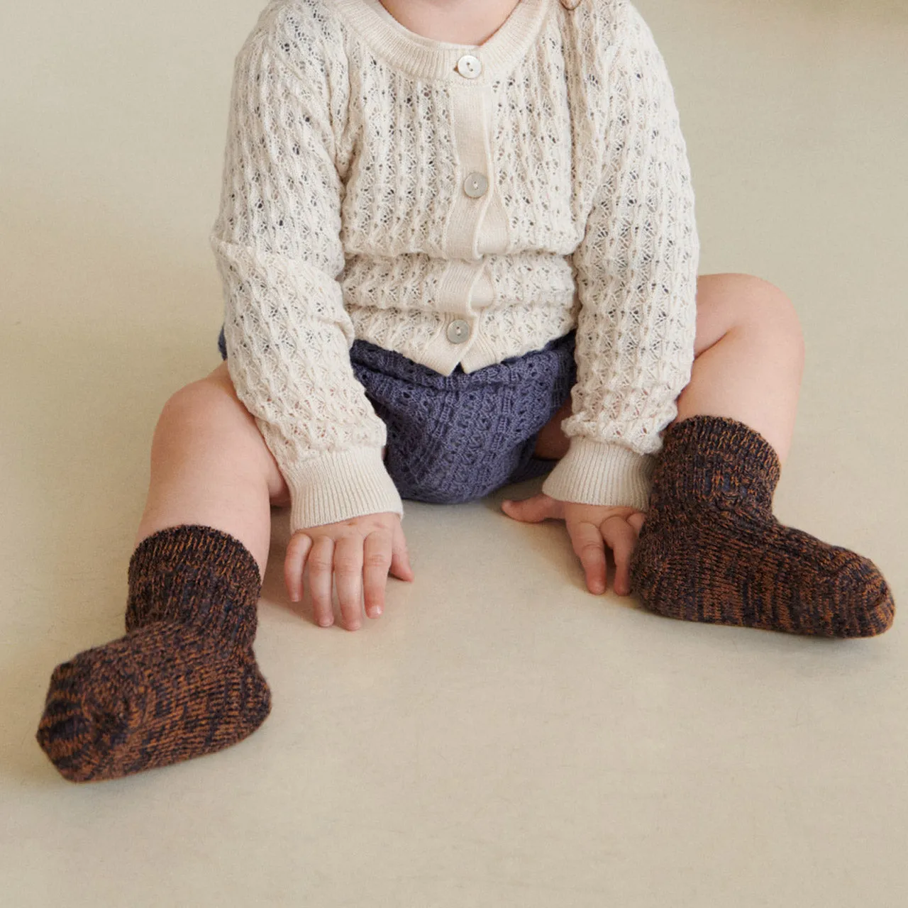 FUB Merino Wool Socks - Thick Melange Knit (Kids)