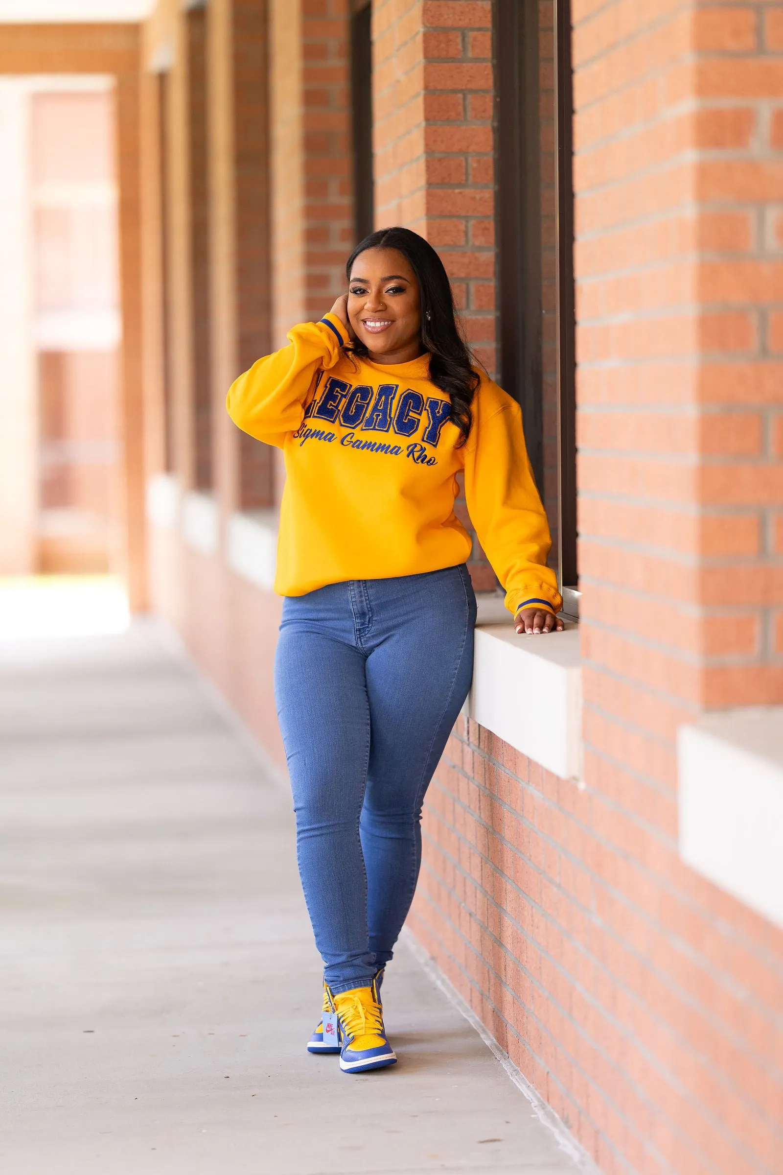 Gold Legacy Varsity Sweatshirt (unisex sizing)