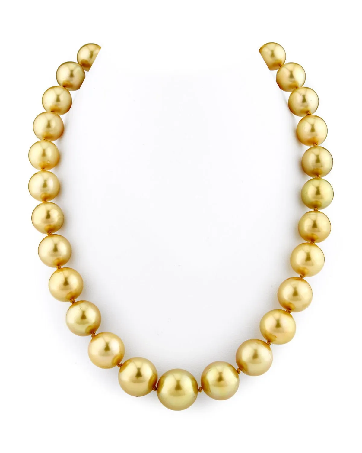 Golden South Sea Pearl Necklace, 12.0-14.0mm - AAA Quality