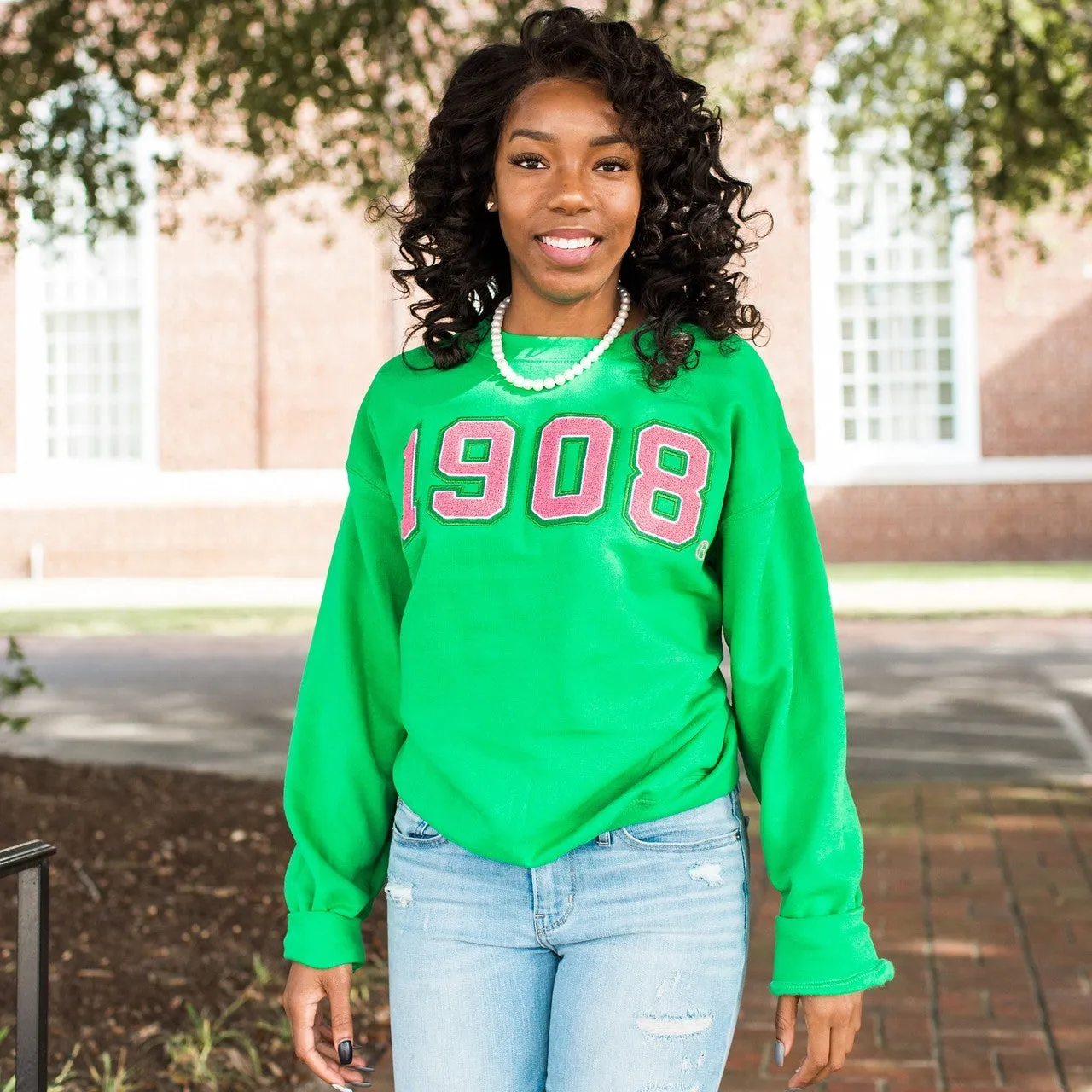 Green 1908 Sweatshirt (Unisex Sizing)