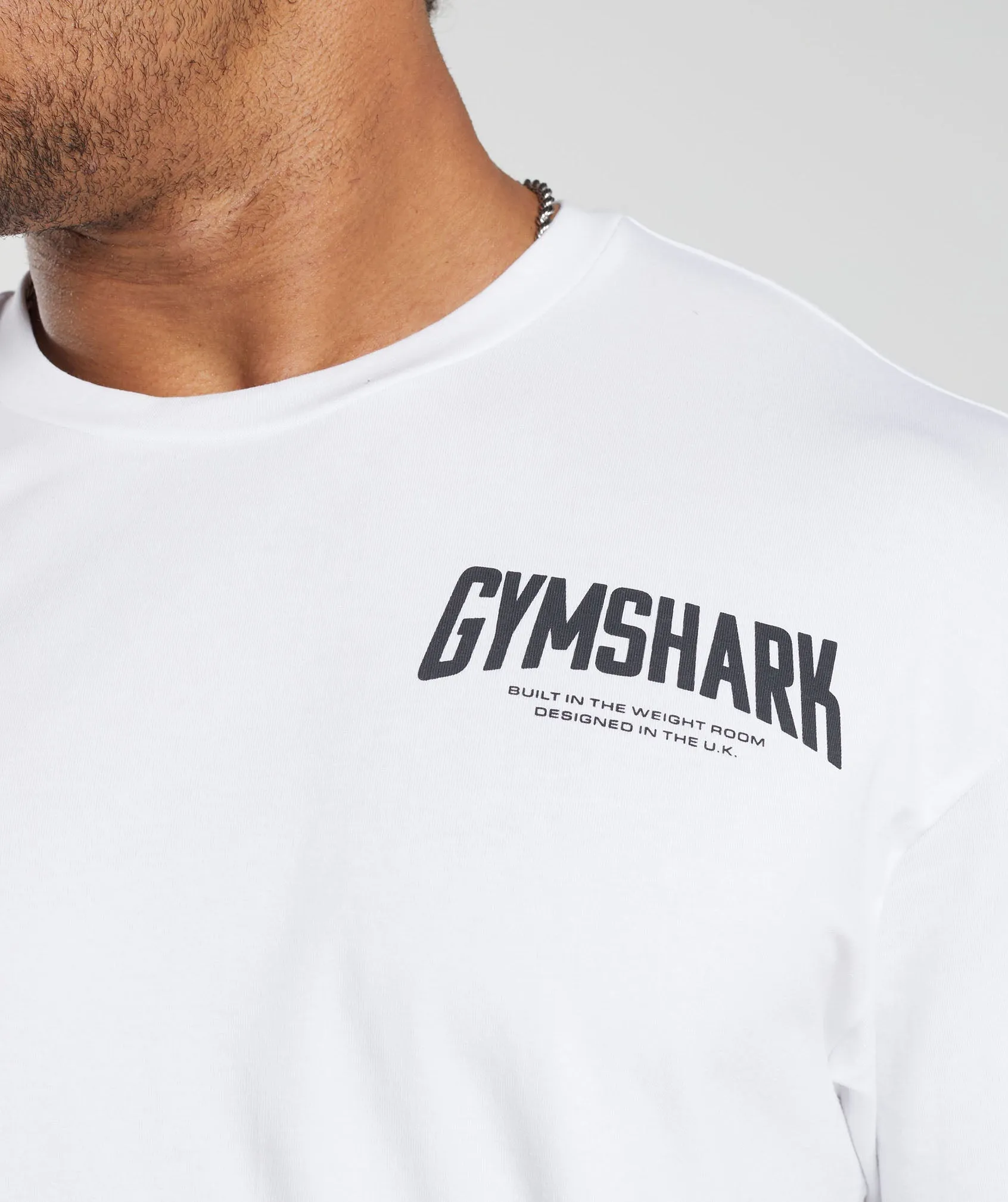 Gymshark Cartoon Lifting T-Shirt - White