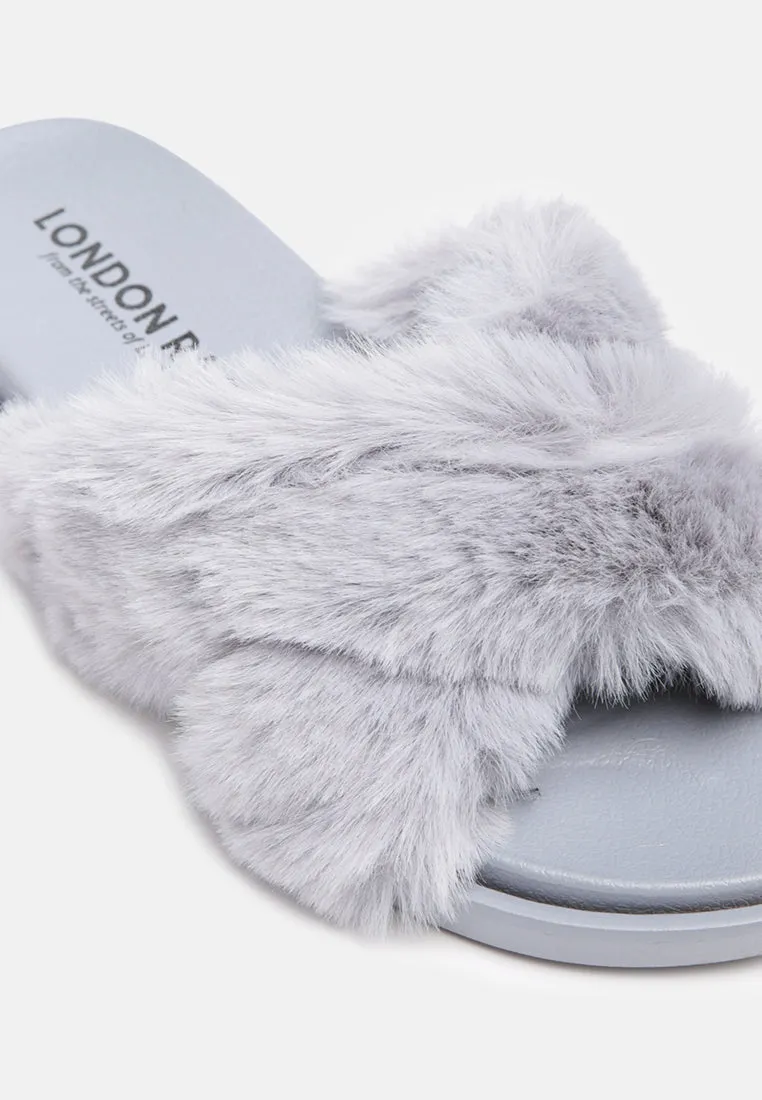 Homey Fur Slip-On Flats