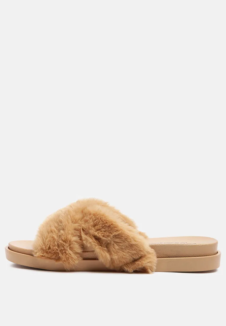 Homey Fur Slip-On Flats