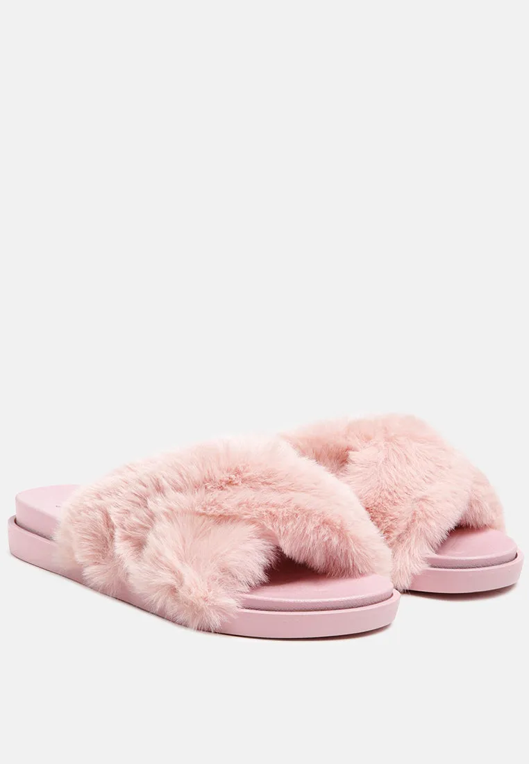 Homey Fur Slip-On Flats