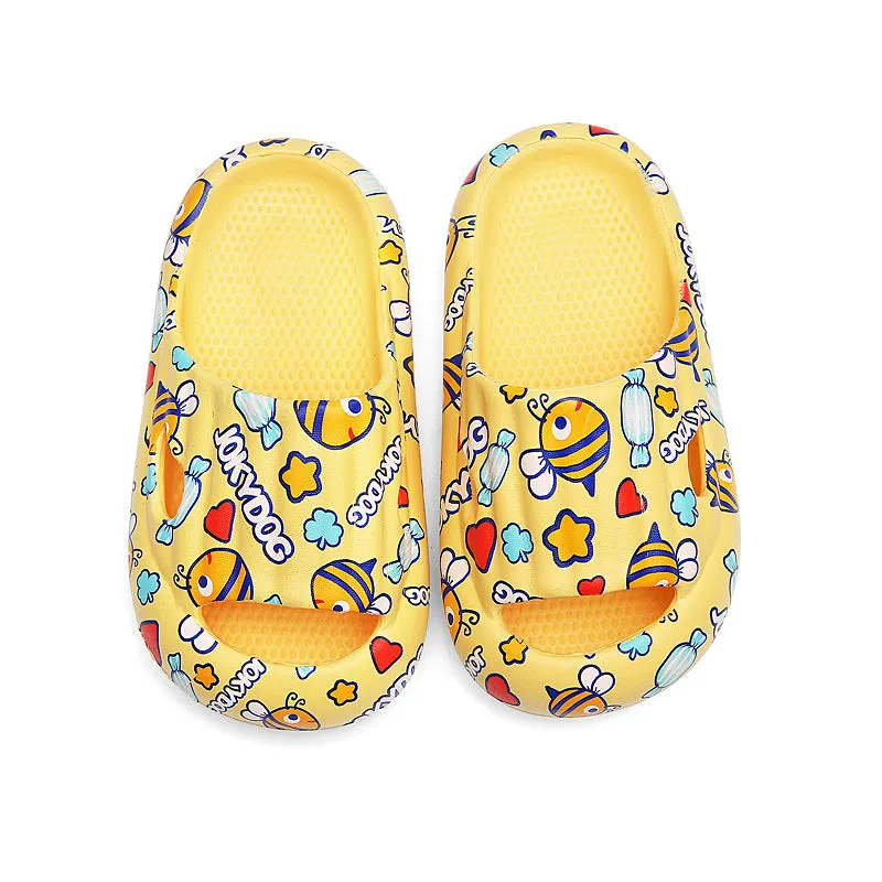 Kids Cartoon Bee Slides Slippers