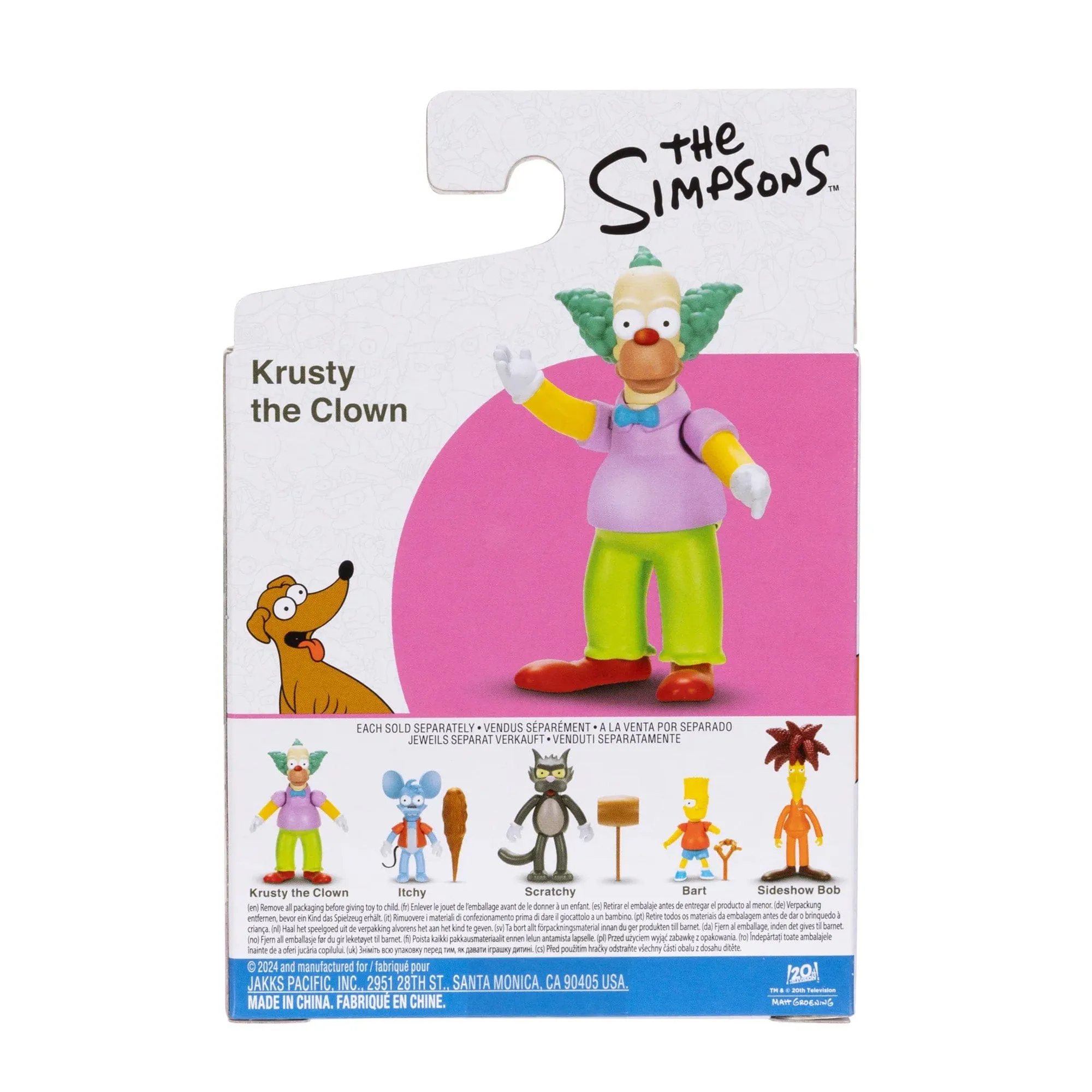 Krusty the Clown - The Simpsons 2.5" Figure Wave 2 by Jakks Pacific