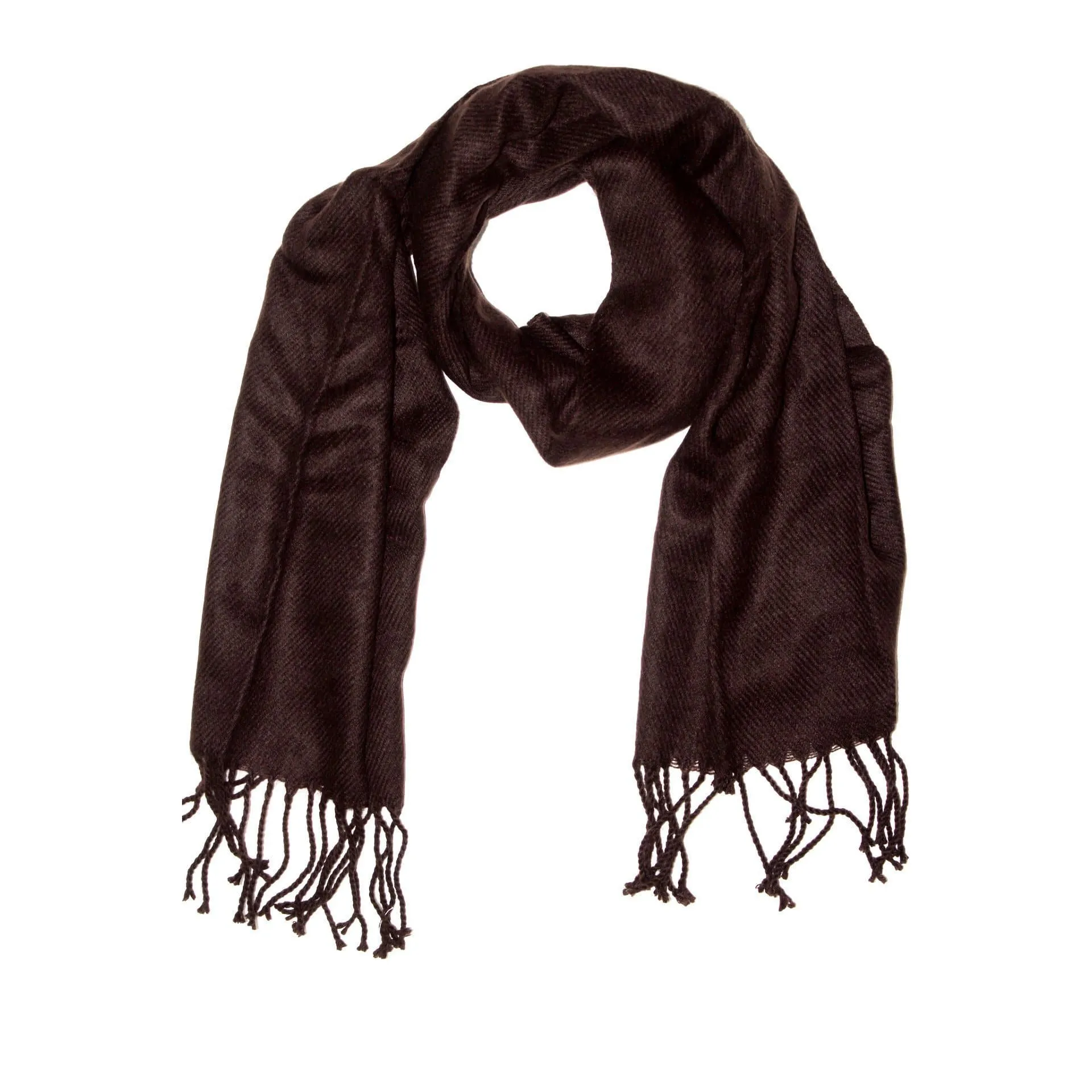 Lightweight Acrylic Scarf - Chocolate