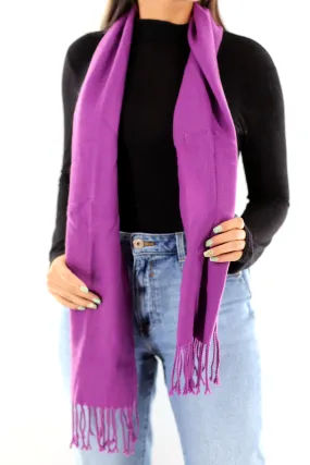 Lightweight Acrylic Scarf - Dark Purple