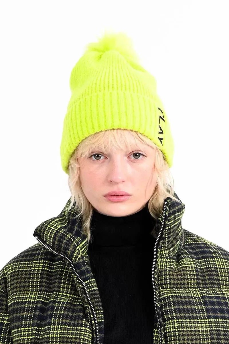 Lili Sidonio Lime Yellow Knitted Hat