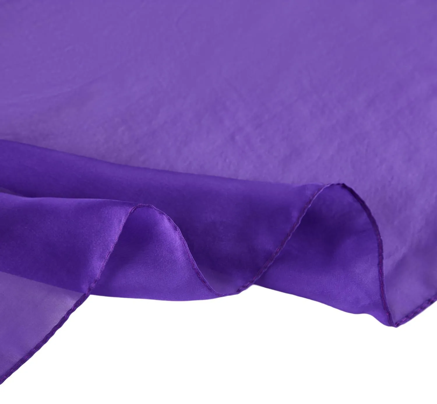 Long Silk Chiffon Scarf Solid Purple Color SQL209