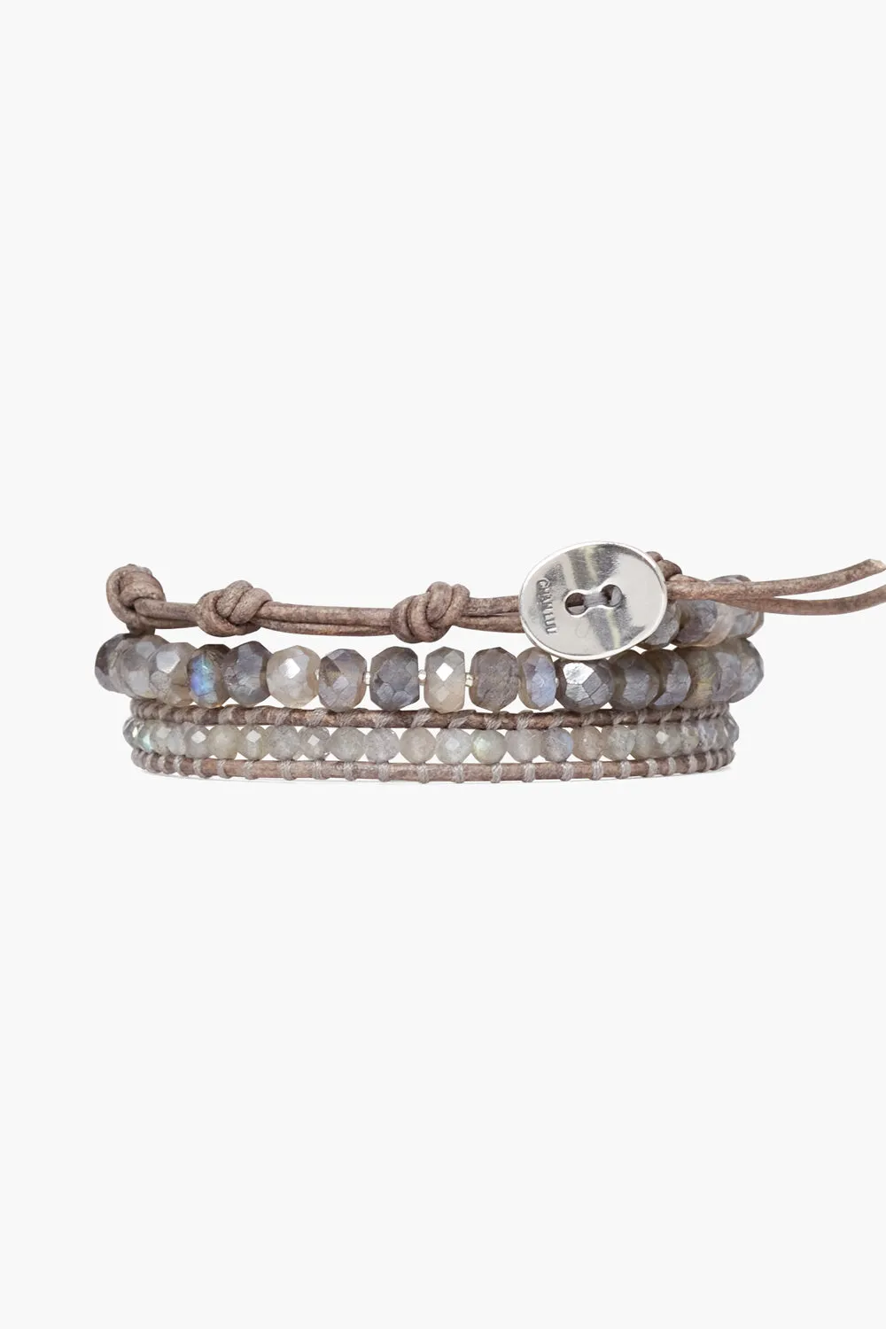 Mano Triple Wrap Bracelet Labradorite