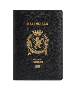 MEN`S PASSPORT CASE IN BLACK