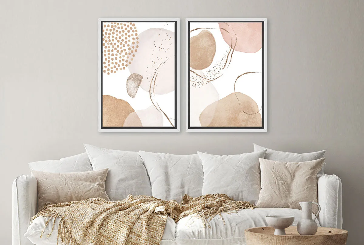 Minimalist Watercolour 2AB | Set of 2 | Abstract Wall Art Print