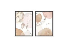 Minimalist Watercolour 2AB | Set of 2 | Abstract Wall Art Print