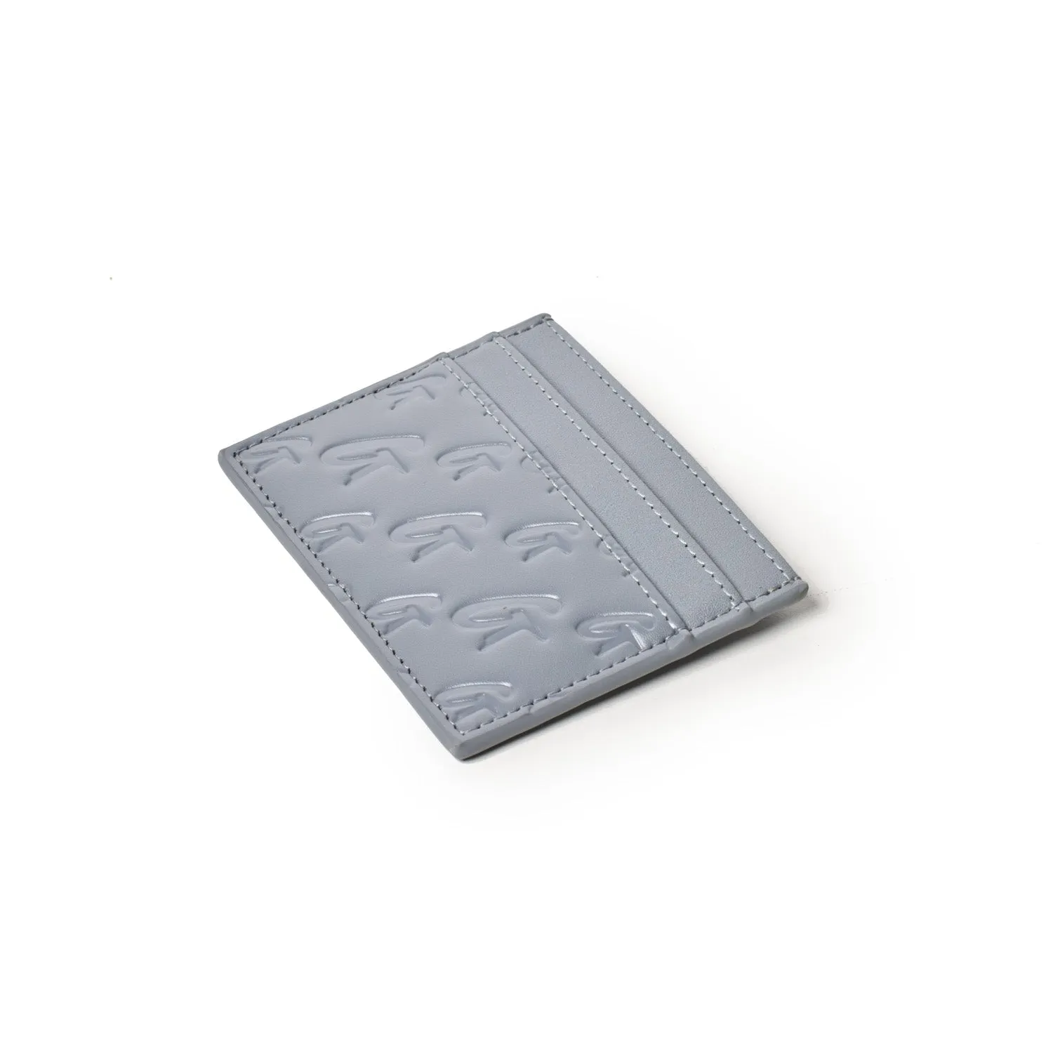 MONOGRAM CARD HOLDER GRAY