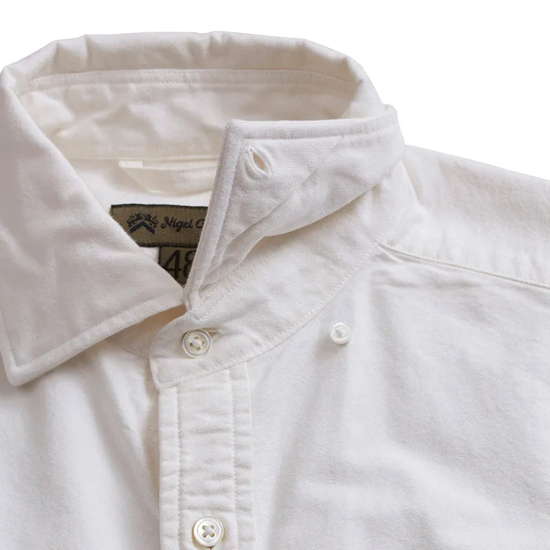 Nigel Cabourn British Officers Shirt in Off-White