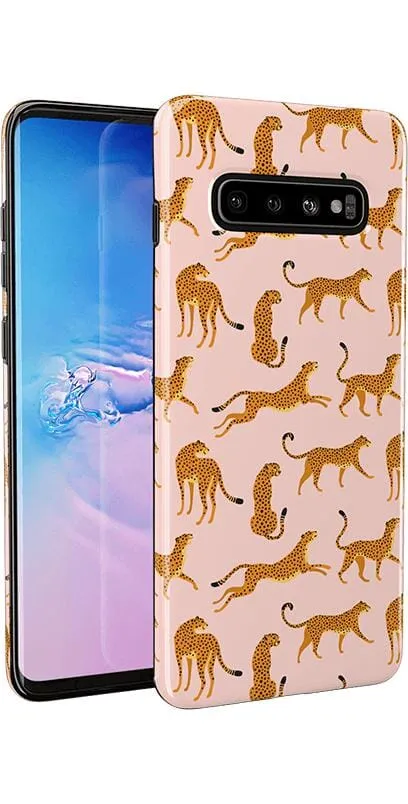 On the Prowl | Pink Leopard Print Samsung Case