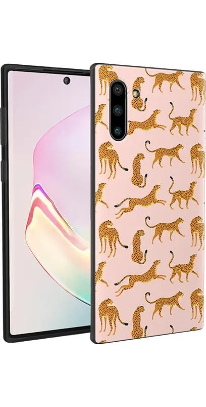 On the Prowl | Pink Leopard Print Samsung Case