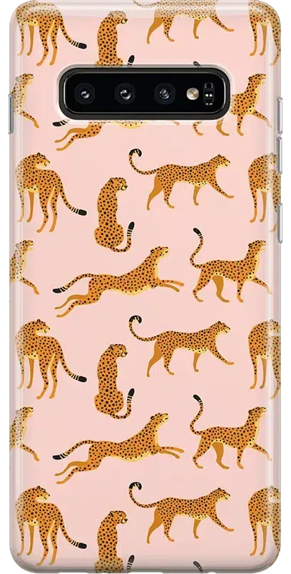 On the Prowl | Pink Leopard Print Samsung Case