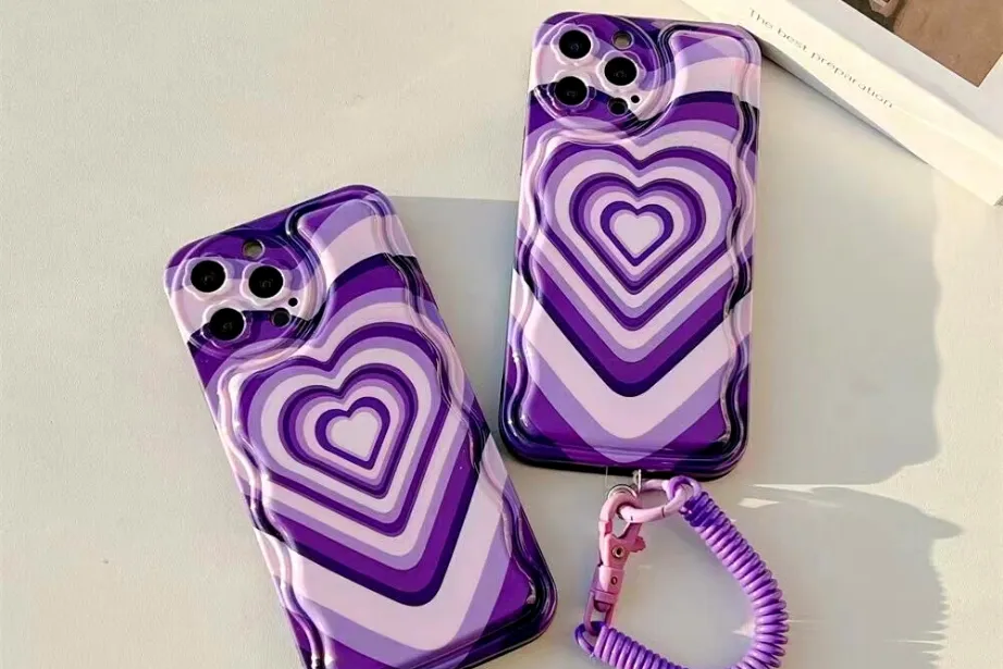 Purple Hearts Phone Case