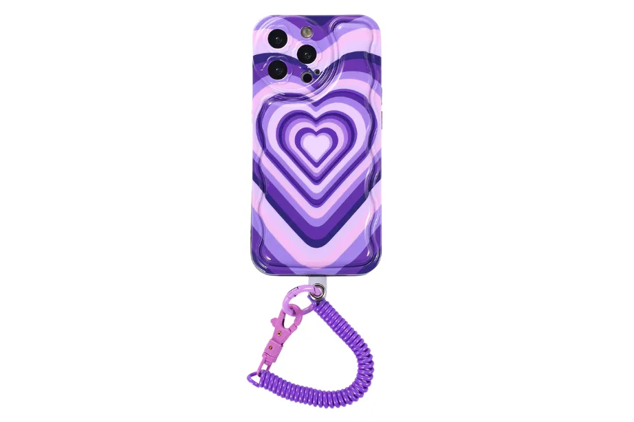 Purple Hearts Phone Case