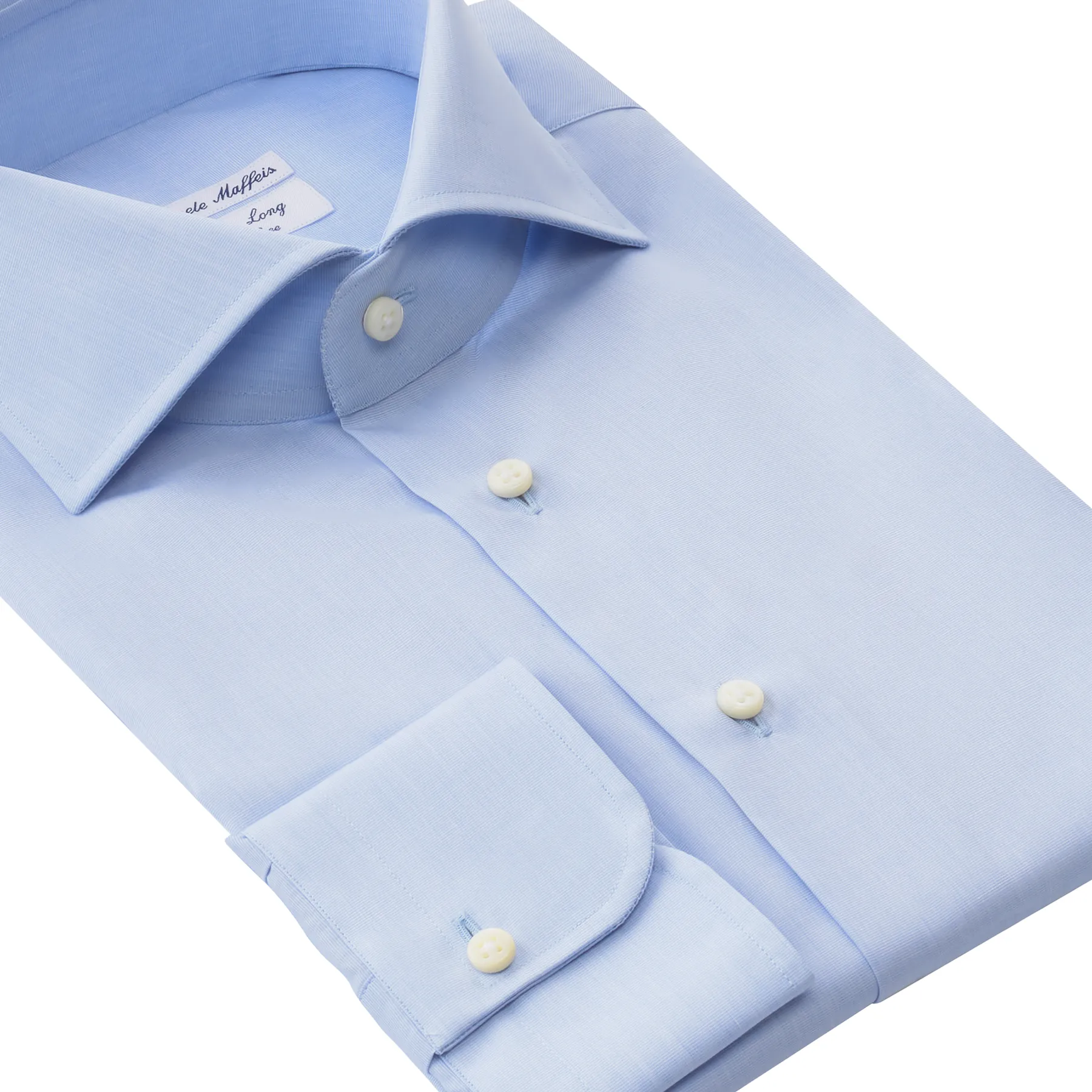 "All Day Long Collection" Classic Cotton Light Blue Shirt