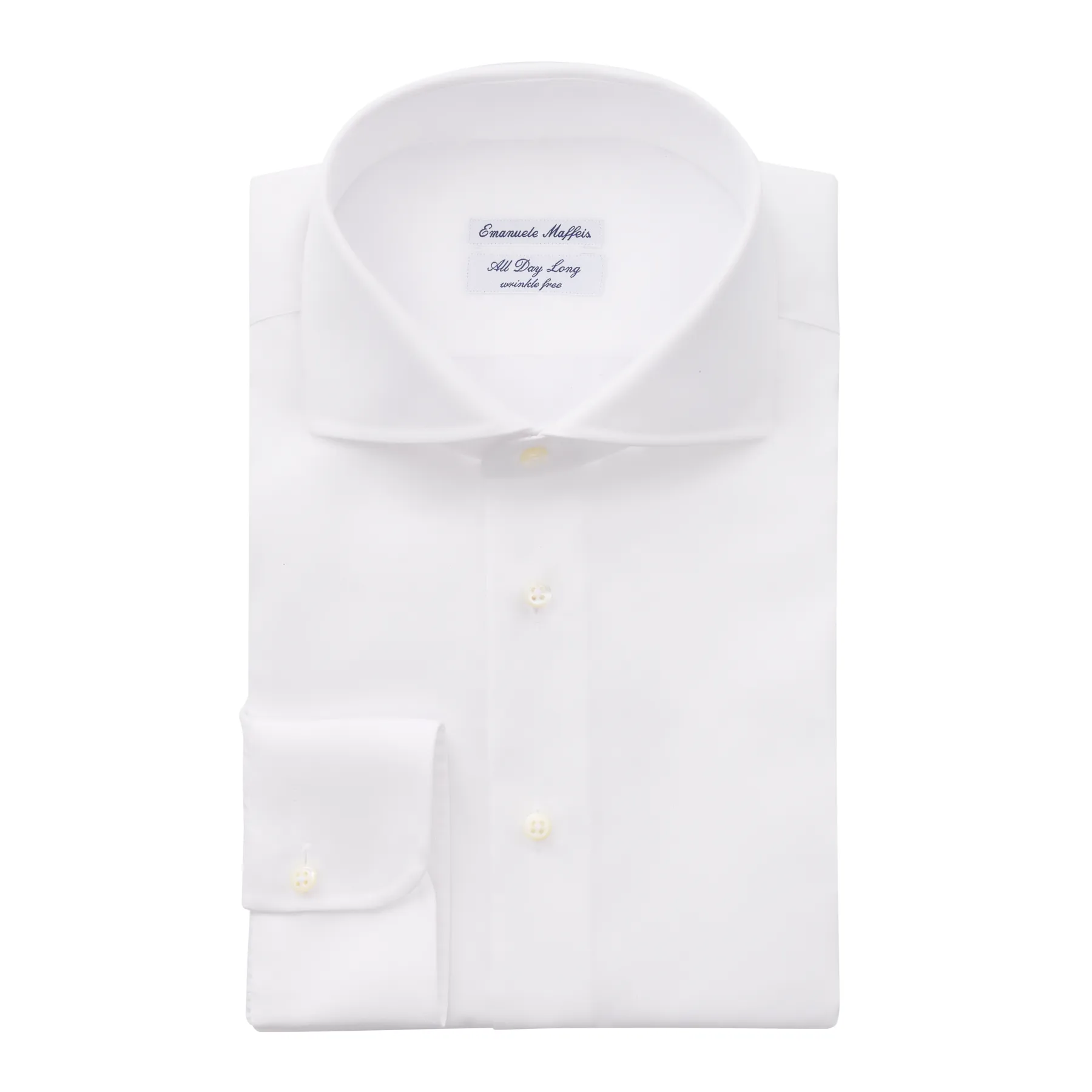 "All Day Long Collection" Classic Cotton White Shirt