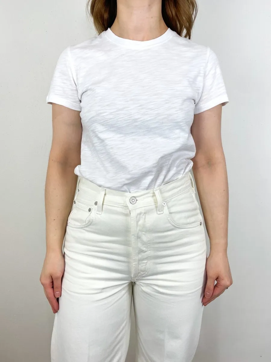 Short Sleeve Crewneck in White