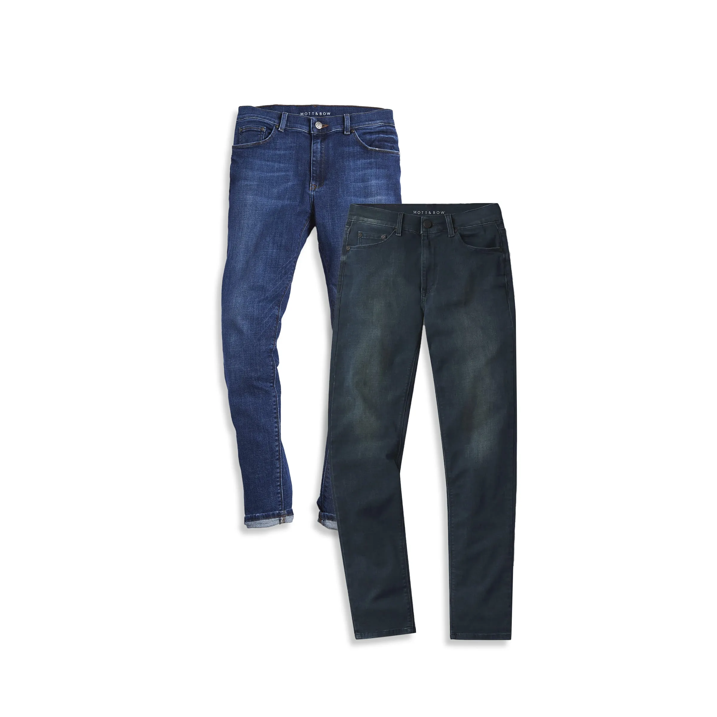 Slim Fulton Medium Blue and Wooster Light/Medium Blue 2-Pack Jeans