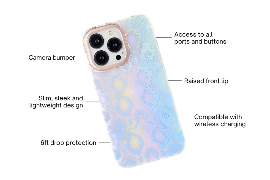 Snakeskin Holo Phone Case