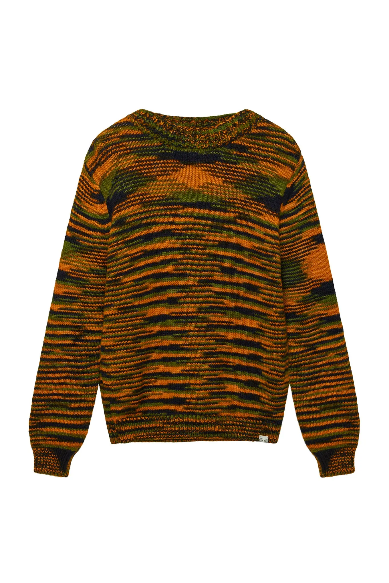 TERUMA - Hand Knitted Wool Jumper Orange