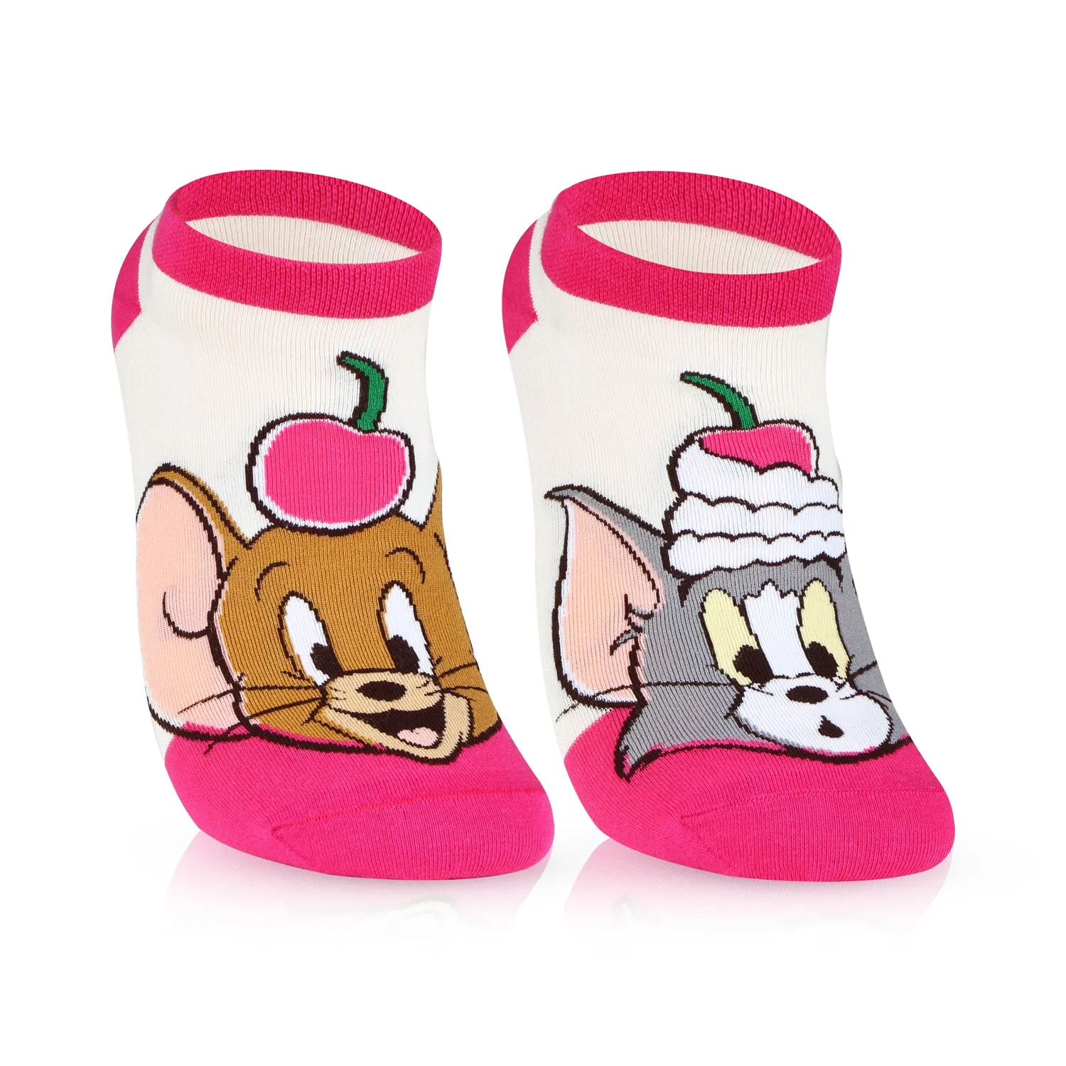 Tom & Jerry Unisex Cotton Socks - Pack Of 4