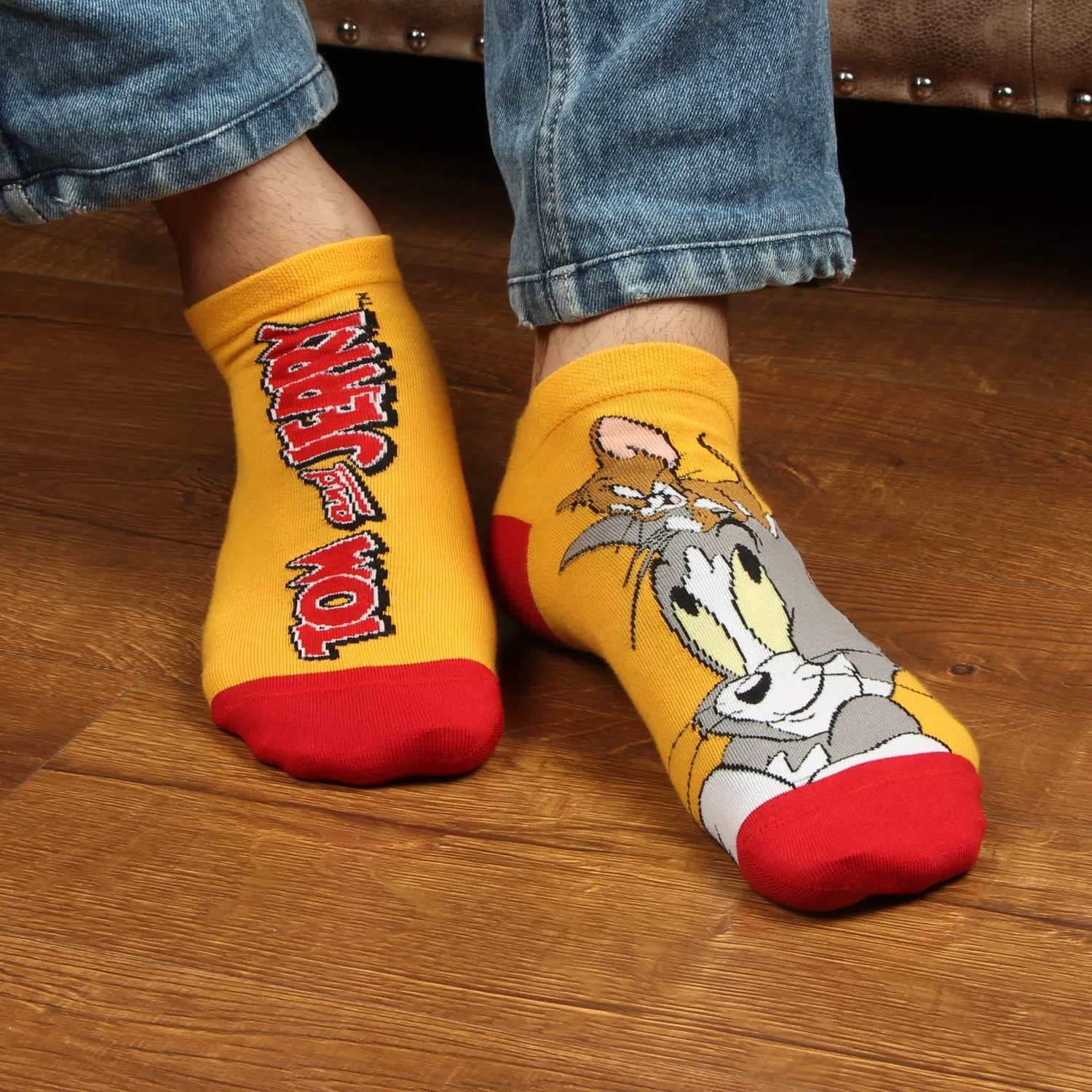 Tom & Jerry Unisex Cotton Socks - Pack Of 4