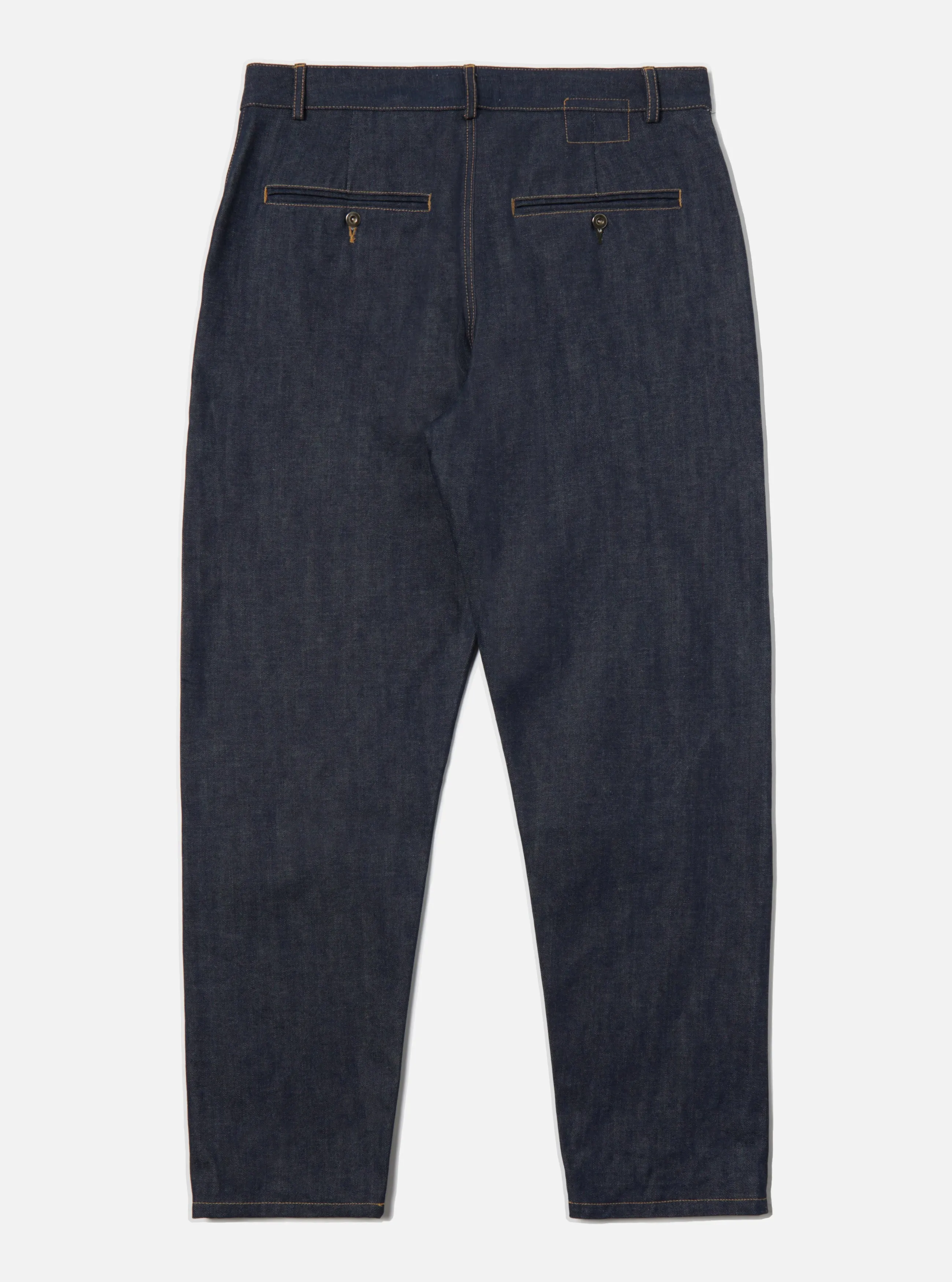 Universal Works Military Chino in Indigo 13oz Selvedge Denim