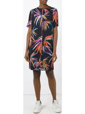 Women’s Bird of Paradise Print Silk Dress