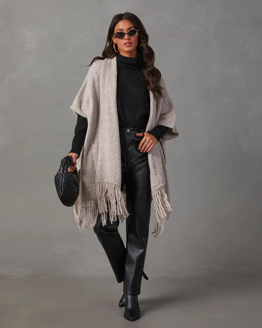 Yonta Fringe Poncho