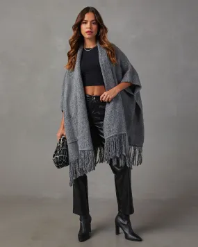 Yonta Fringe Poncho